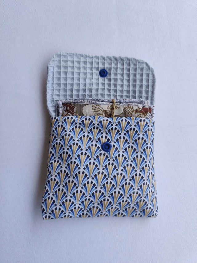 Etui à savon bleu