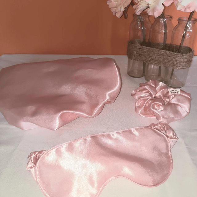 Coffret satin rose 