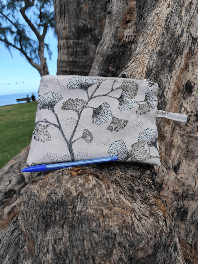 Pochette inspiration fleur de cerisier (rose poudré)