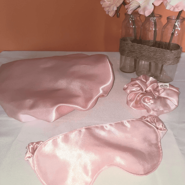 Coffret satin rose 
